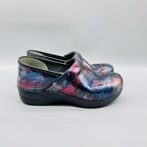 Dansko Shoes Women 8 Multicolor Patent Leather Professional Clogs Slip Resistant